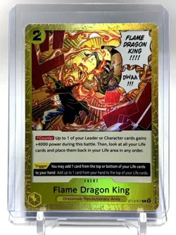 ST13-017 Flame Dragon King Ultra deck: The Three Brothers - One Piece Card Game - Image 1