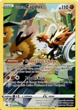 Galarian Zapdos Promo SWSH: Sword & Shield Promo Cards SWSH283 NM - Image 1