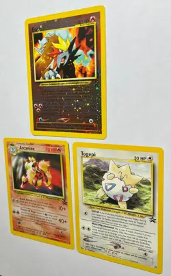 NEAR MINT! REVERSE HOLO! 3 BLACK STAR PROMO SET POKEMON CARDS, SUPER RARE! - Image 3