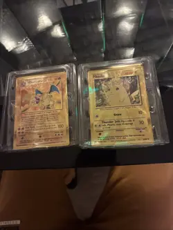 Pokemon Celebrations Gold Metal Charizard & Pikachu Cards 25th Anniversary Base - Image 1