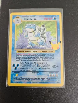 2 Pokemon Celebrations Classic Collection Blastoise Holo Cards 2/102 - Image 2