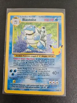 2 Pokemon Celebrations Classic Collection Blastoise Holo Cards 2/102 - Image 4