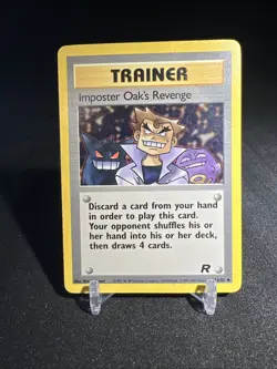 Imposter Oaks Oak’s Revenge 76/82 - Team Rocket - Pokemon Card TCG 2000 - Image 1
