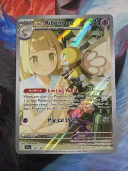 Pokemon TCG Lillie's Ribombee Card Journey Together Illustration, 164/159 - Image 2