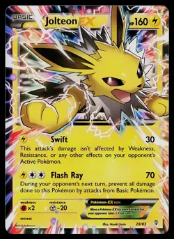 Pokemon Card - Jolteon EX Generations 28/83 Ultra Rare - Image 1