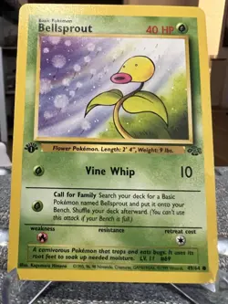 Pokemon TCG Bellsprout Jungle Card 49/64 1st Edition - Image 1