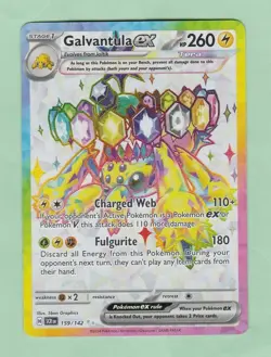 Galvantula Ex 159/142 Steller Crown Pokemon Card...FREE SHIPPING! - Image 1