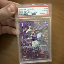 PSA 10 Zoro-Juurou SP OP05-067 R Emperors New World OP09 ONE PIECE Card Japanese - Image 1