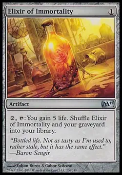 1x Elixir of Immortality M11 MtG Magic Artifact Uncommon 1 x1 Card Cards - Image 1