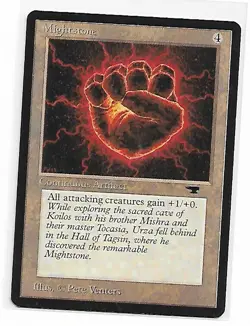 Magic the Gathering ~ MTG ~ 1x MIGHTSTONE ~ LP ~ Antiquities - Image 1