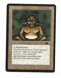 Magic the Gathering ~ MTG ~ 1x Clay Statue ~ M/NM ~ Antiquities - Image 1