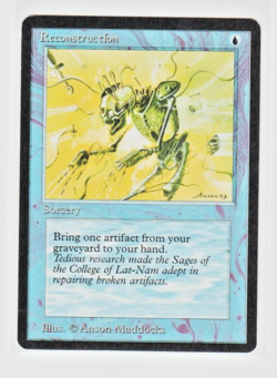 Magic the Gathering ~ MTG ~ 1x Reconstruction ~ M/NM ~ Antiquities - Image 1