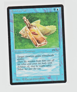 Magic the Gathering ~ MTG ~ 1x Fishliver Oil ~ LP ~ Arabian Nights - Image 1