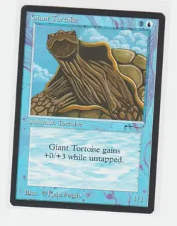 Magic the Gathering ~ MTG ~ 1x Giant Tortoise ~ LP ~ Arabian Nights - Image 1