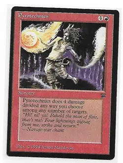 Magic the Gathering ~ MTG ~ 1x Pyrotechnics ~ LEGENDS ~ M/NM - Image 1