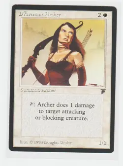 Magic the Gathering ~ MTG ~ 1x D'Avenant Archer ~ LEGENDS ~ M/NM - Image 1