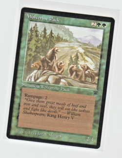 Magic the Gathering ~ MTG ~ 1x Wolverine Pack ~ LEGENDS ~ M/NM - Image 1