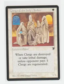 Magic the Gathering ~ MTG ~ 1x Clergy of the Holy Nimbus ~ LEGENDS ~ M/NM - Image 1