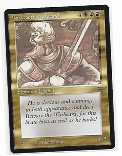 Magic the Gathering ~ MTG ~ 1x Barktooth Warbeard ~ LEGENDS ~ M/NM - Image 1