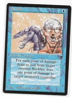 Magic the Gathering ~ MTG ~ 1x Backfire ~ LEGENDS ~ M/NM - Image 1