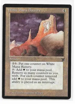 Magic the Gathering ~ MTG ~ 1x White Mana Battery ~ LEGENDS ~ M/NM - Image 1