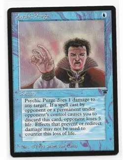 Magic the Gathering ~ MTG ~ 1x Psychic Purge ~ LEGENDS ~ M/NM - Image 1