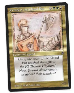 Magic the Gathering ~ MTG ~ 1x Jerrard of the Closed Fist ~ LEGENDS ~ M/NM - Image 1