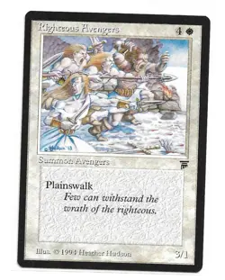 Magic the Gathering ~ MTG ~ 1x Righteous Avengers ~ LEGENDS ~ M/NM - Image 1