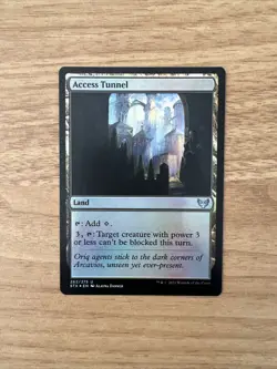 Magic the Gathering (mtg): STX: Access Tunnel - Foil NM - Image 1