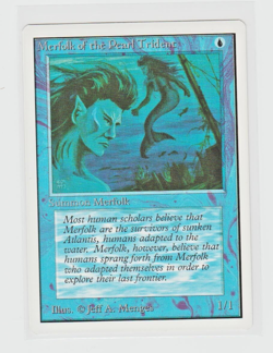 Magic the Gathering ~ MTG ~ 1x Merfolk of the Pearl Trident ~ UNLIMITED ~ M/NM - Image 1