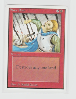 Magic the Gathering ~ MTG ~ 1x Stone Rain ~ UNLIMITED ~ M/NM ~ - Image 1