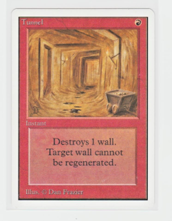 Magic the Gathering ~ MTG ~ 1x Tunnel ~ UNLIMITED ~ M/NM ~ - Image 1