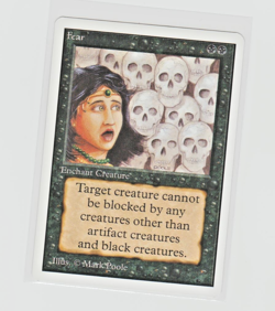 Magic the Gathering ~ MTG ~ 1x Fear ~ UNLIMITED ~ M/NM ~ - Image 1