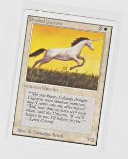 Magic the Gathering ~ MTG ~ 1x Pearled Unicorn ~ UNLIMITED ~ M/NM ~ - Image 1