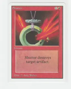 Magic the Gathering ~ MTG ~ 1x Shatter ~ UNLIMITED ~ M/NM ~ - Image 1