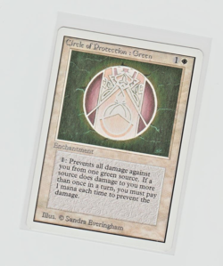 Magic the Gathering ~ MTG ~ 1x Circle of Protection: Green ~ UNLIMITED ~ M/NM ~ - Image 1