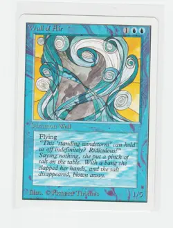 Magic the Gathering ~ MTG ~ 1x Wall of Air ~ UNLIMITED ~ M/NM ~ - Image 1