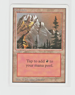 Magic the Gathering ~ MTG ~ 1x Mountain (B) ~ UNLIMITED ~ M/NM ~ - Image 1