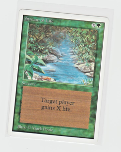Magic the Gathering ~ MTG ~ 1x Stream of Life ~ UNLIMITED ~ M/NM ~ - Image 1