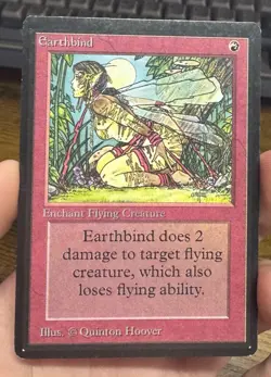 Earthbind [Limited Edition Beta] MTG Vintage 1993 Magic The Gathering LP - Image 1