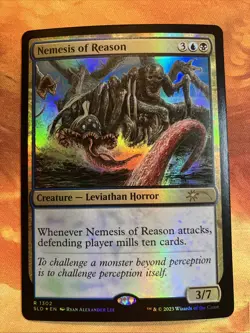 MTG Foil Nemesis of Reason Secret Lair: Artist Series: Ryan Alexander Lee NM!! - Image 1