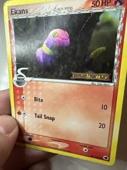 Ekans (Delta Species) 47/101 Dragon Frontiers Reverse Holo Pokemon TCG DAMAGED - Image 2