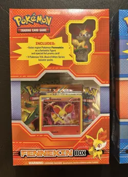 Pokemon TCG 2013 Kalos Starter Figure Boxes SEALED Froakie Chespin Fennekin - Image 2