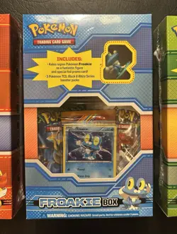 Pokemon TCG 2013 Kalos Starter Figure Boxes SEALED Froakie Chespin Fennekin - Image 3