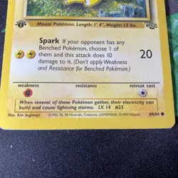 1999 Pikachu Pokemon Jungle 1st Edition 60/64 - Image 2