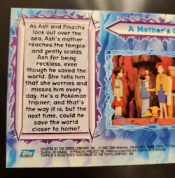 Pokemon The Movie 2000 Topps Blue Logo Rainbow Foil A Mother's Concern 69 EX+ LP - Image 5