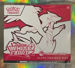 Pokemon Center Scarlet & Violet White FLare Elite Trainer Box ETB Dent ✅ In Hand - Image 1