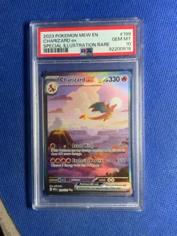 2023 Pokemon EN-mew 151 Charizard Ex 199/165 SIR GEM MINT PSA 10 - Image 1