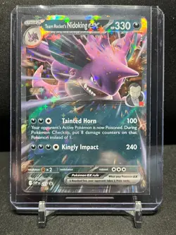 Team Rocket's Nidoking ex SVP217 Black Star Promo Holo Pokemon 2025 S&V - NM - Image 1