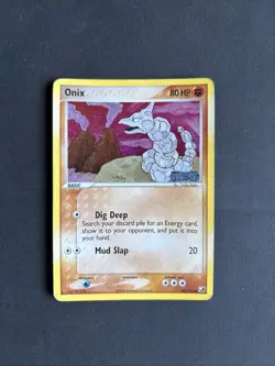 Pokemon TCG Onix EX Unseen Forces 65/115 Reverse Holo Common 2005 - PLAYED - Image 1